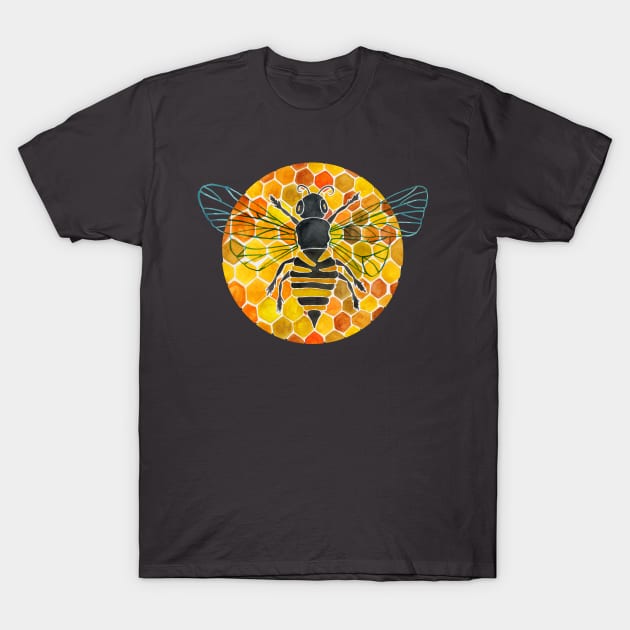 Bumblebee & Honeycomb T-Shirt by CatCoq